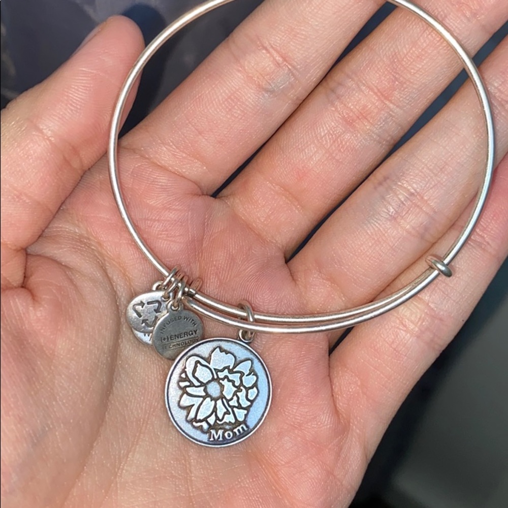 Mom with Flower Alex and Ani Bracelet